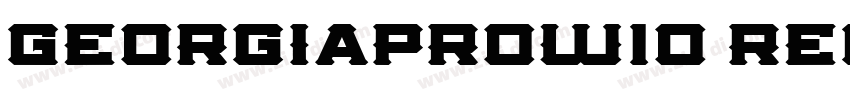 GeorgiaProW10 Regula字体转换